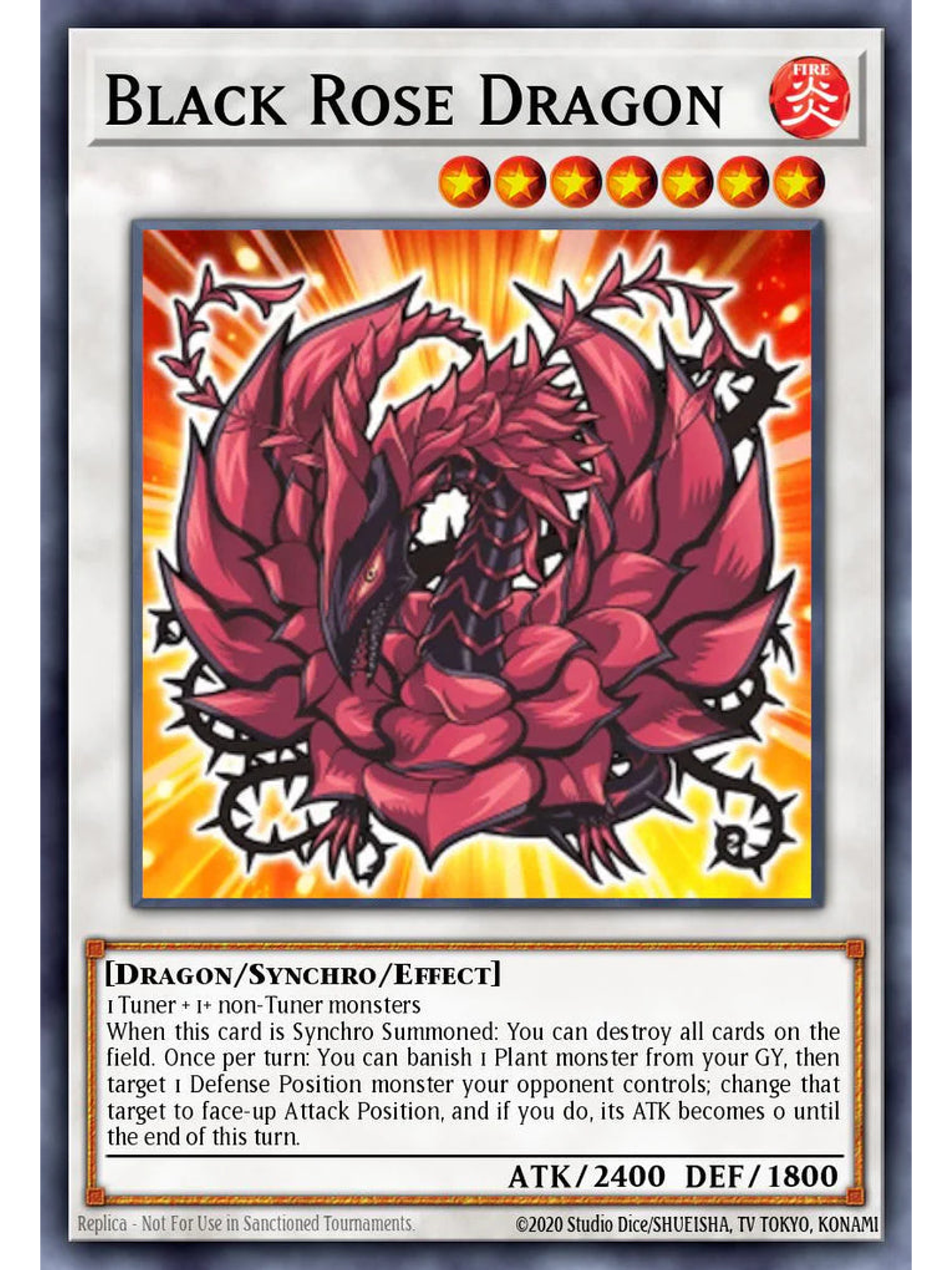 Black Rose Dragon - L5DD-ENS02 - Secret Rare 1st Edition 1