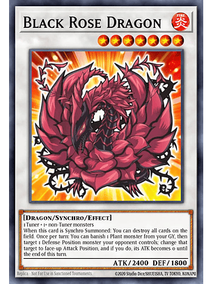 Black Rose Dragon - L5DD-ENS02 - Secret Rare 1st Edition