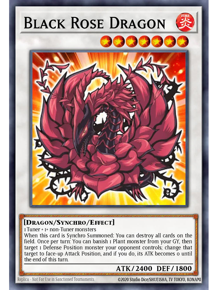Black Rose Dragon - L5DD-ENS02 - Secret Rare 1st Edition 1
