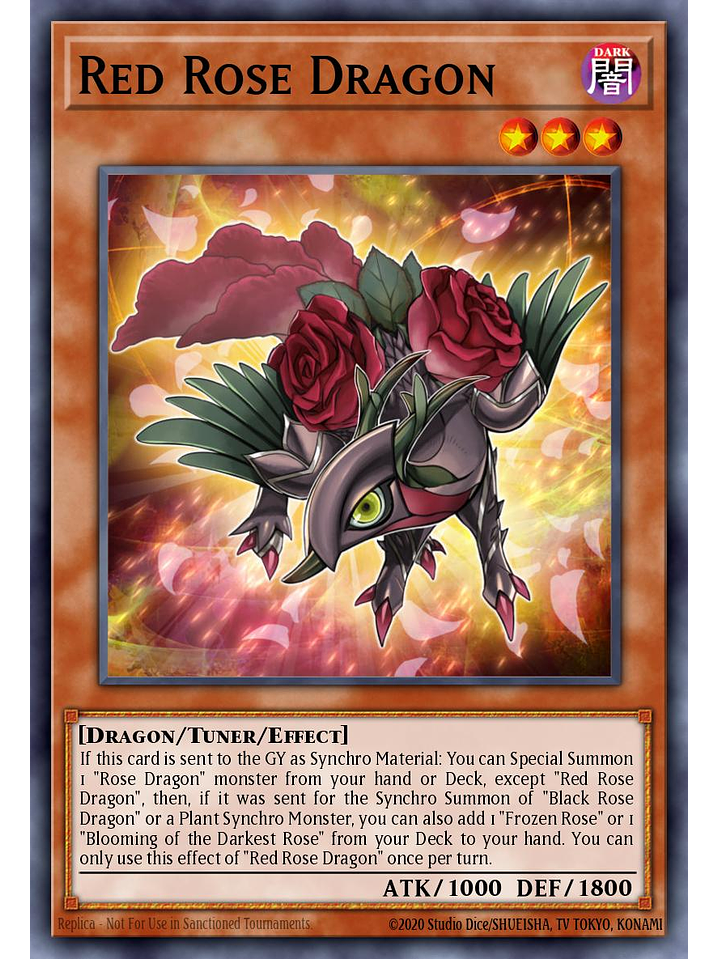Red Rose Dragon - L5DD-ENA07 - Common 1st Edition 1