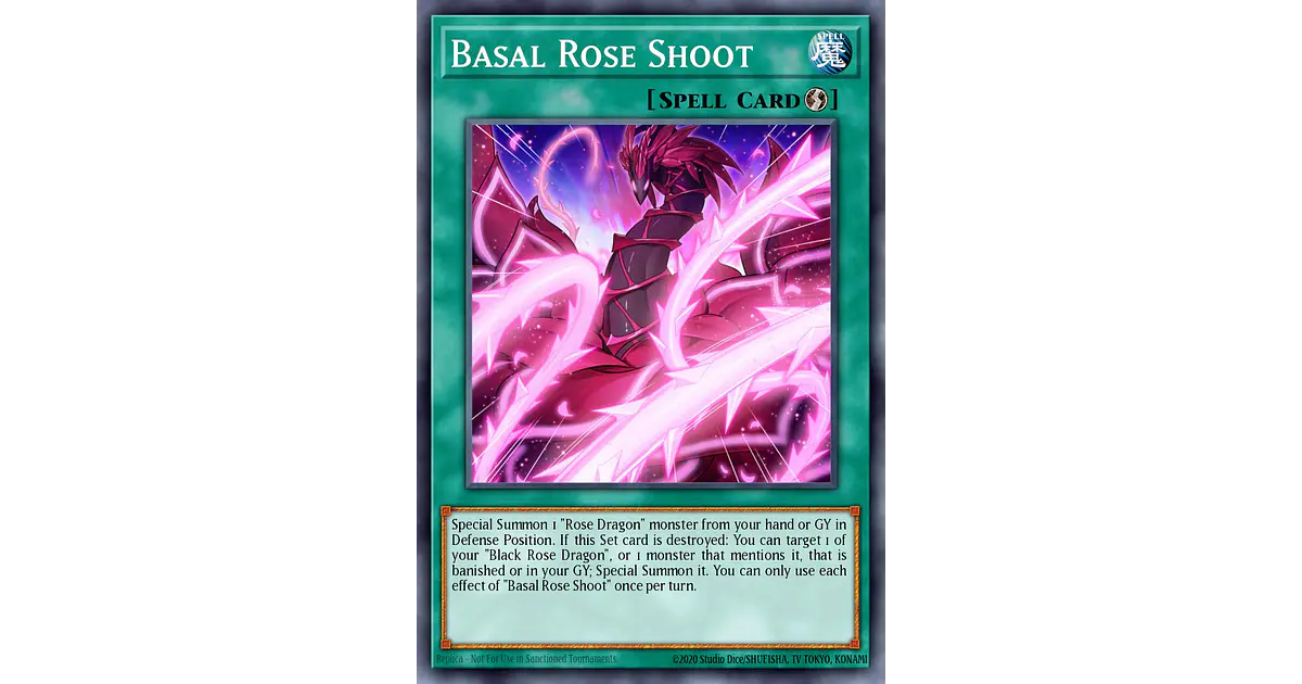 Basal Rose Shoot - L5DD-ENA23 - Ultra Rare 1st Edition