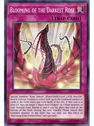 Blooming of the Darkest Rose - L5DD-ENA25 - Ultra Rare 1st Edition