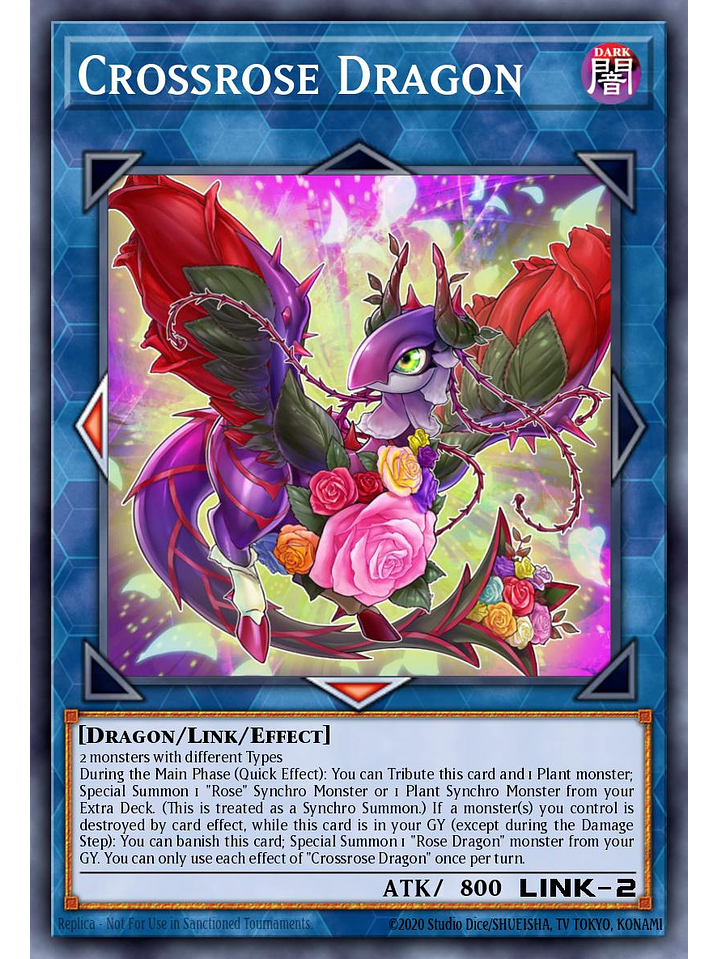 Crossrose Dragon - L5DD-ENA30 - Common 1st Edition 1