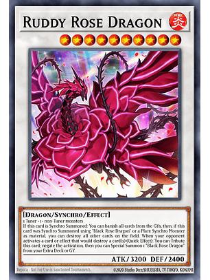 Ruddy Rose Dragon - L5DD-ENA32 - Common 1st Edition