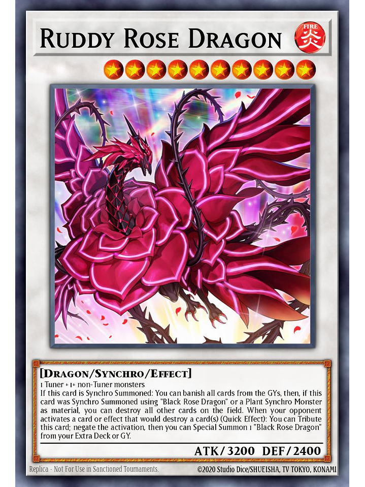 Ruddy Rose Dragon - L5DD-ENA32 - Common 1st Edition 1