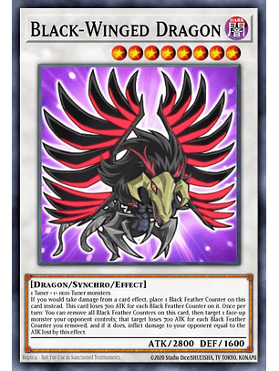 Black-Winged Dragon - L5DD-ENS03 - Secret Rare 1st Edition