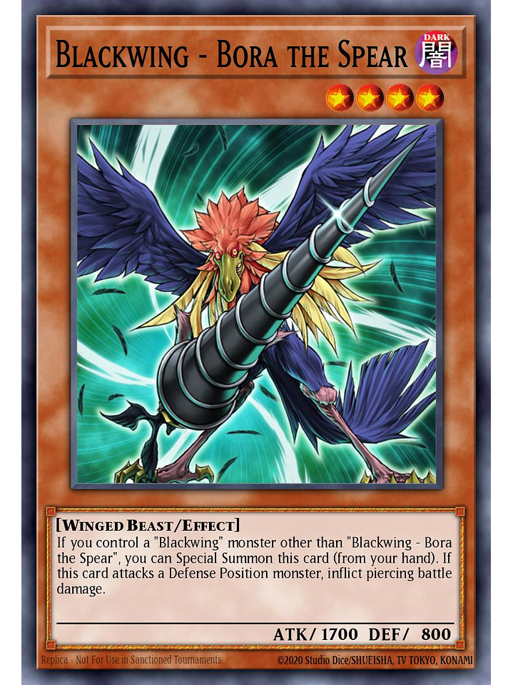 Blackwing - Bora the Spear - L5DD-ENC02 - Common 1st Edition 1