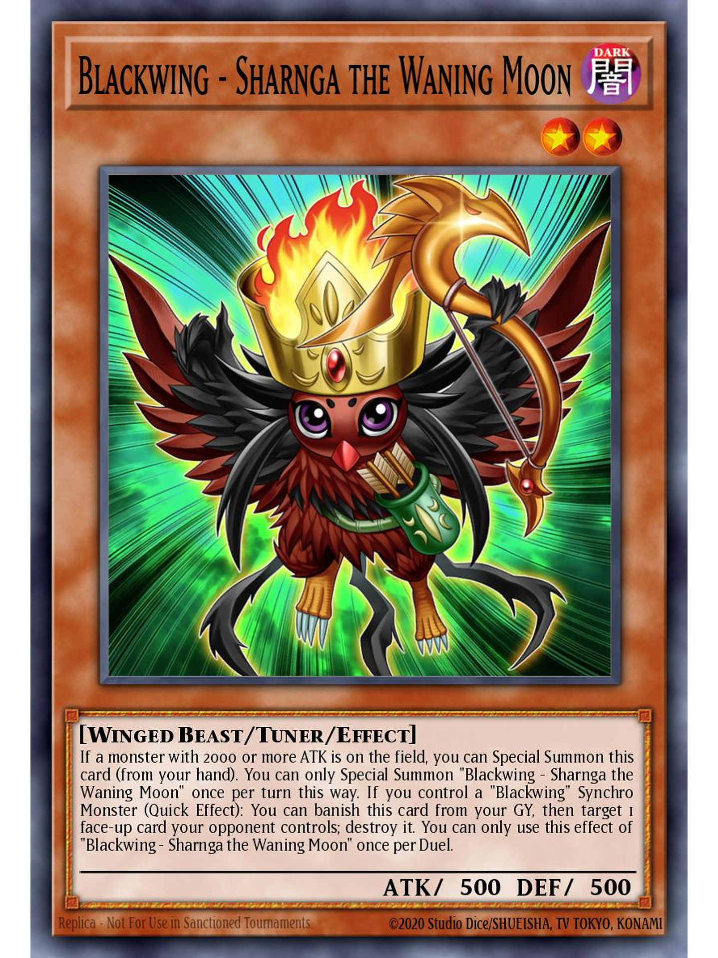 Blackwing - Sharnga the Waning Moon - L5DD-ENC06 - Common 1st Edition 1