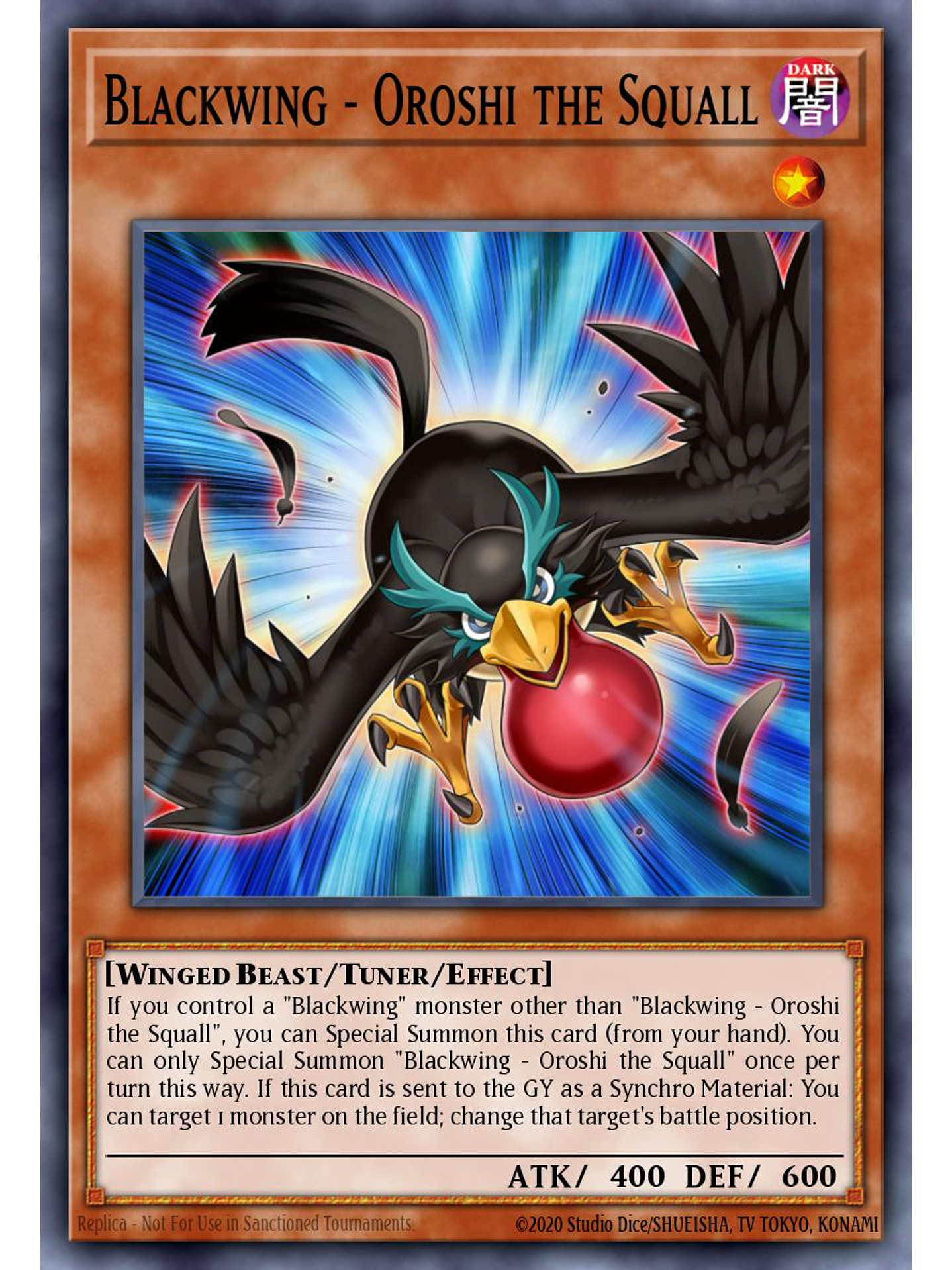 Blackwing - Oroshi the Squall - L5DD-ENC07 - Common 1st Edition 1