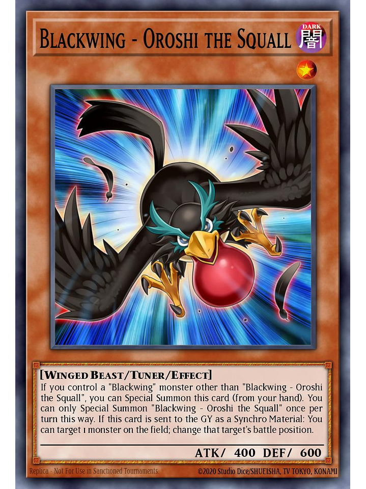 Blackwing - Oroshi the Squall - L5DD-ENC07 - Common 1st Edition 1