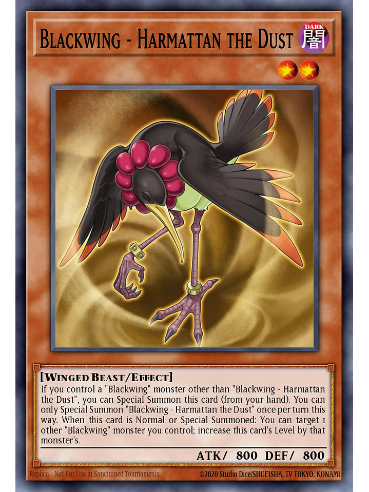 Blackwing - Harmattan the Dust - L5DD-ENC08 - Common 1st Edition 1