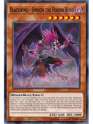 Blackwing - Simoon the Poison Wind - L5DD-ENC10 - Common 1st Edition