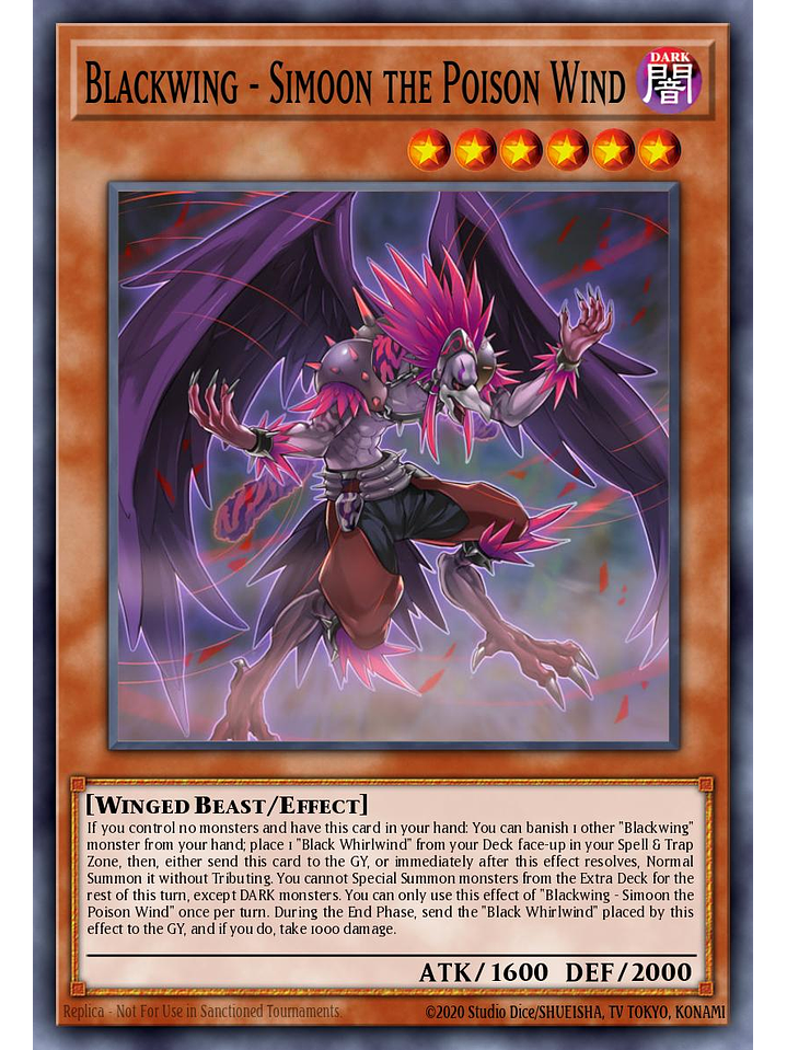 Blackwing - Simoon the Poison Wind - L5DD-ENC10 - Common 1st Edition 1