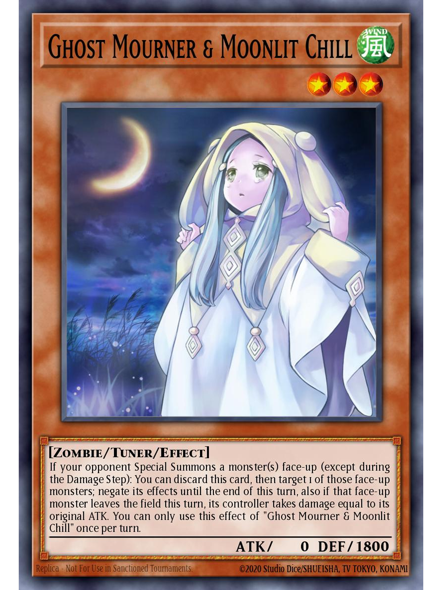 Ghost Mourner & Moonlit Chill - L5DD-ENC11 - Common 1st Edition 1