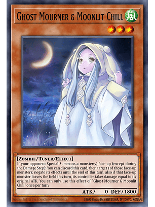 Ghost Mourner & Moonlit Chill - L5DD-ENC11 - Common 1st Edition