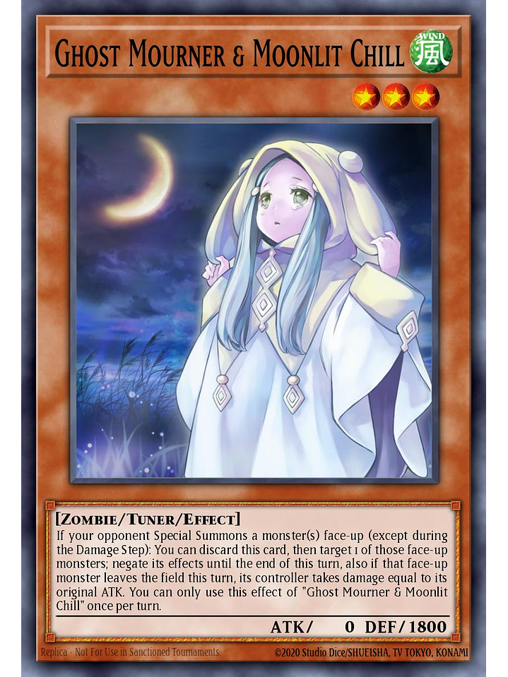 Ghost Mourner & Moonlit Chill - L5DD-ENC11 - Common 1st Edition 1