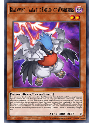 Blackwing - Vata the Emblem of Wandering - L5DD-ENC12 - Common 1st Edition