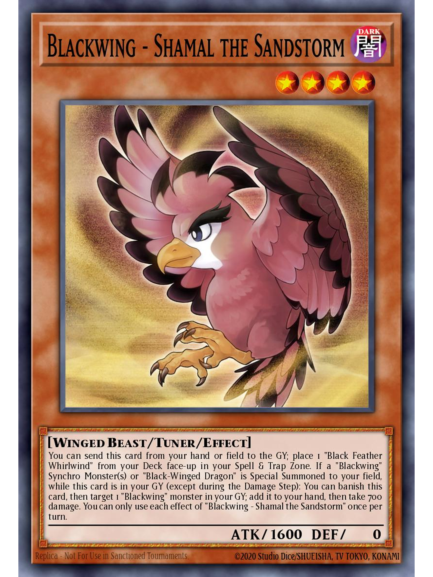 Blackwing - Shamal the Sandstorm - L5DD-ENC13 - Common 1st Edition 1