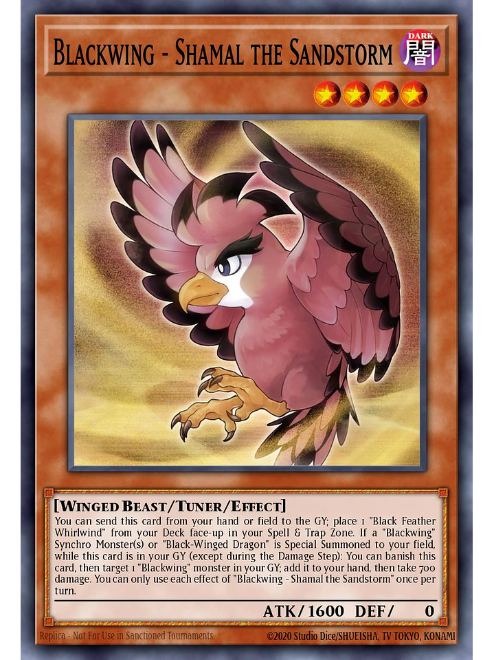 Blackwing - Shamal the Sandstorm - L5DD-ENC13 - Common 1st Edition 1