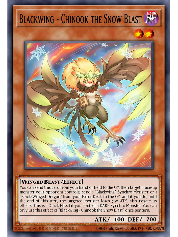 Blackwing - Chinook the Snow Blast - L5DD-ENC14 - Common 1st Edition 1