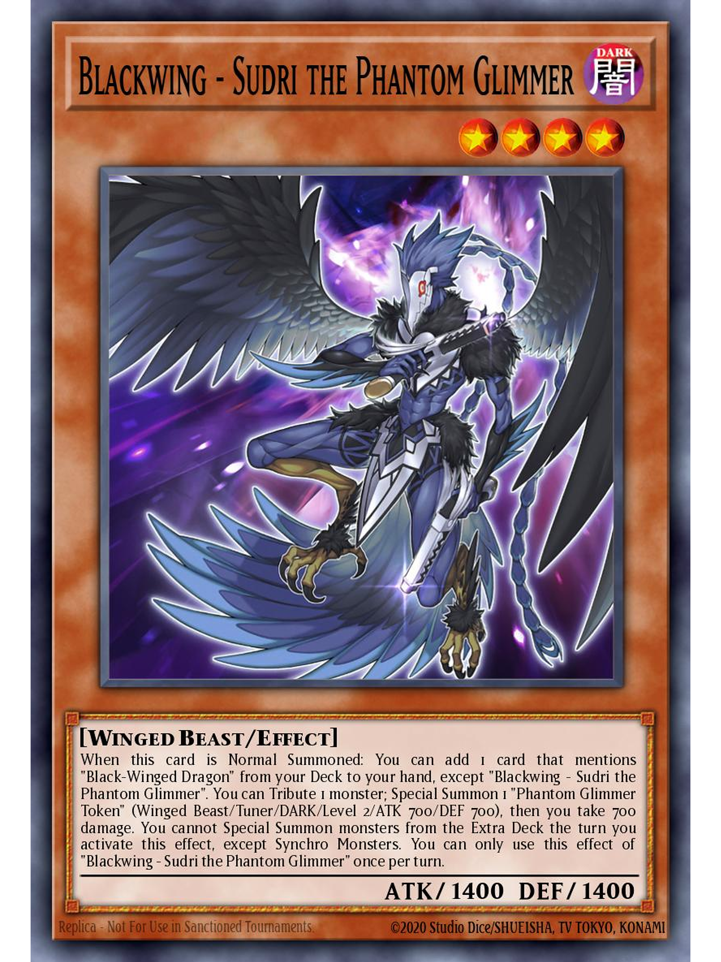 Blackwing - Sudri the Phantom Glimmer - L5DD-ENC15 - Common 1st Edition 1