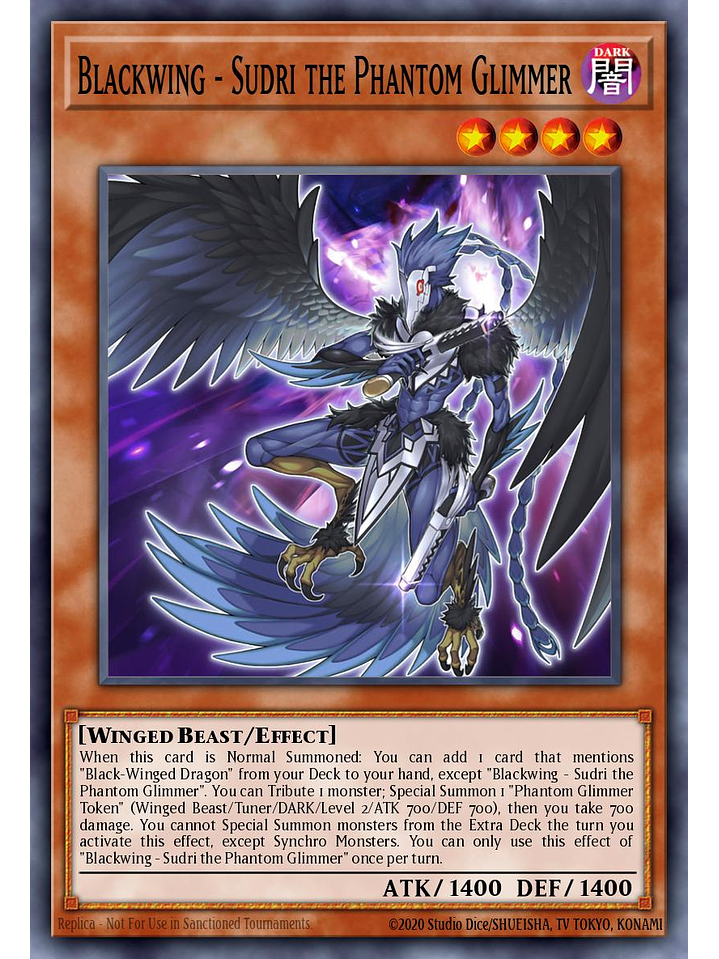 Blackwing - Sudri the Phantom Glimmer - L5DD-ENC15 - Common 1st Edition 1