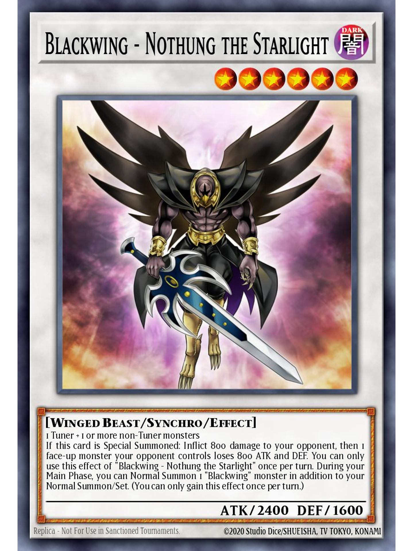 Blackwing - Nothung the Starlight - L5DD-ENC31 - Ultra Rare 1st Edition 1