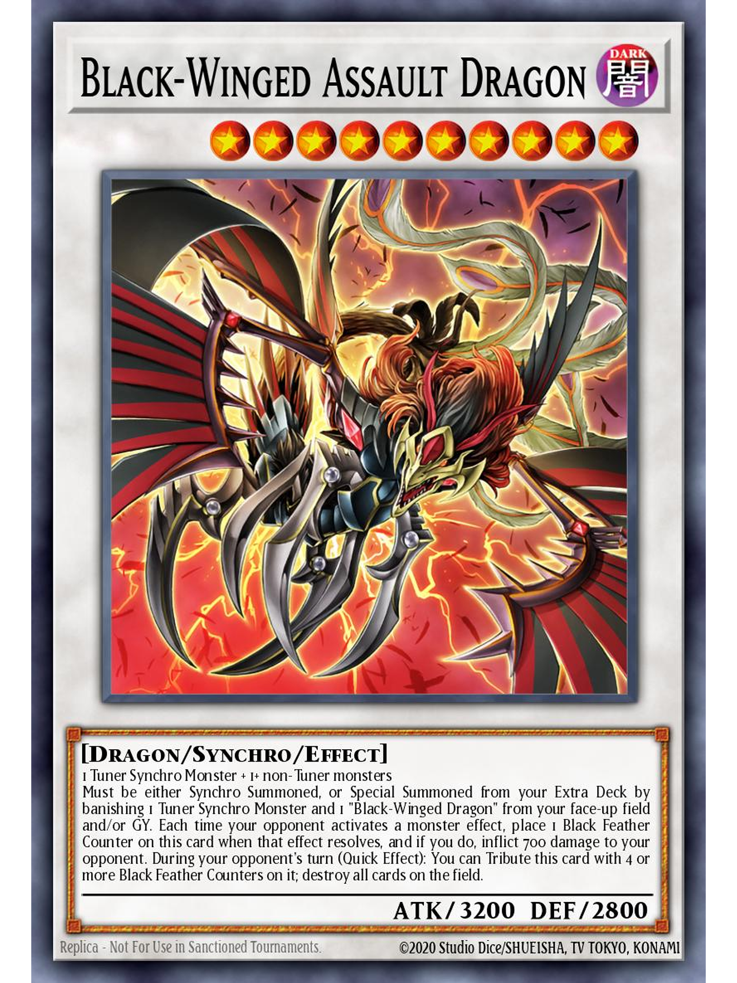 Black-Winged Assault Dragon - L5DD-ENC33 - Common 1st Edition 1