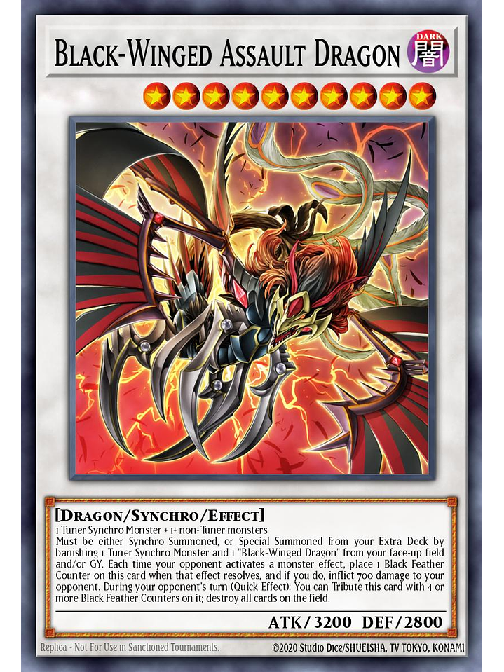 Black-Winged Assault Dragon - L5DD-ENC33 - Common 1st Edition 1