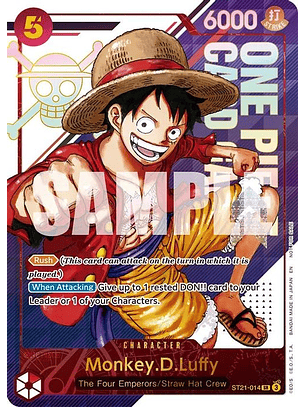 ST21-014 (Alternate Art) Monkey.D.Luffy
