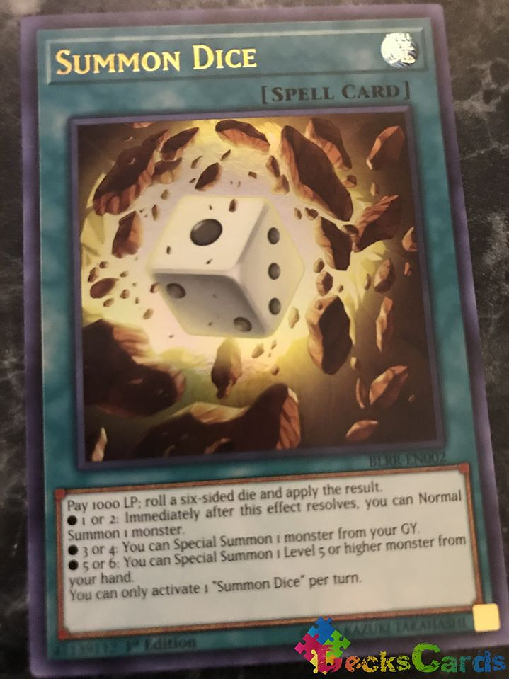 Summon Dice - BLRR-EN002 - Ultra Rare 1st Edition 1