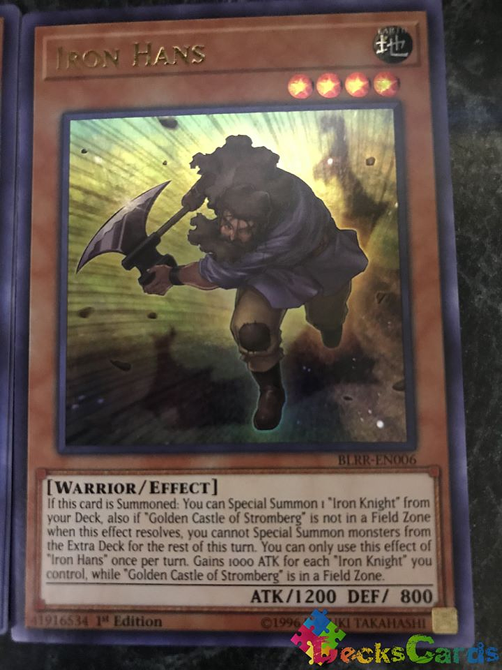 Iron Hans - BLRR-EN006 - Ultra Rare 1st Edition 1