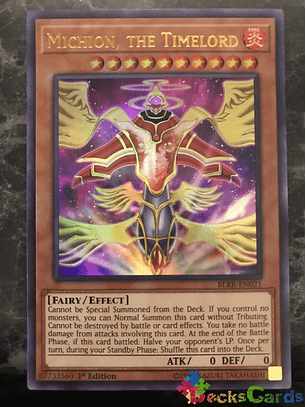 Michion, the Timelord - BLRR-EN021 - Ultra Rare 1st Edition