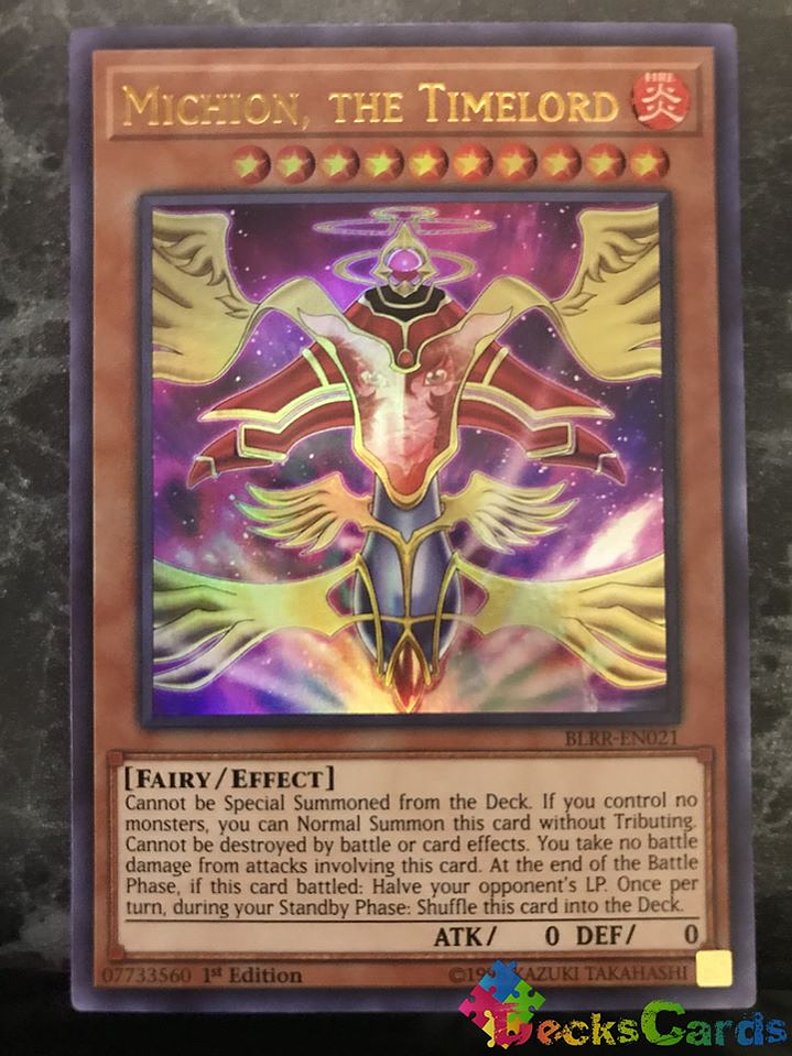 Michion, the Timelord - BLRR-EN021 - Ultra Rare 1st Edition 1