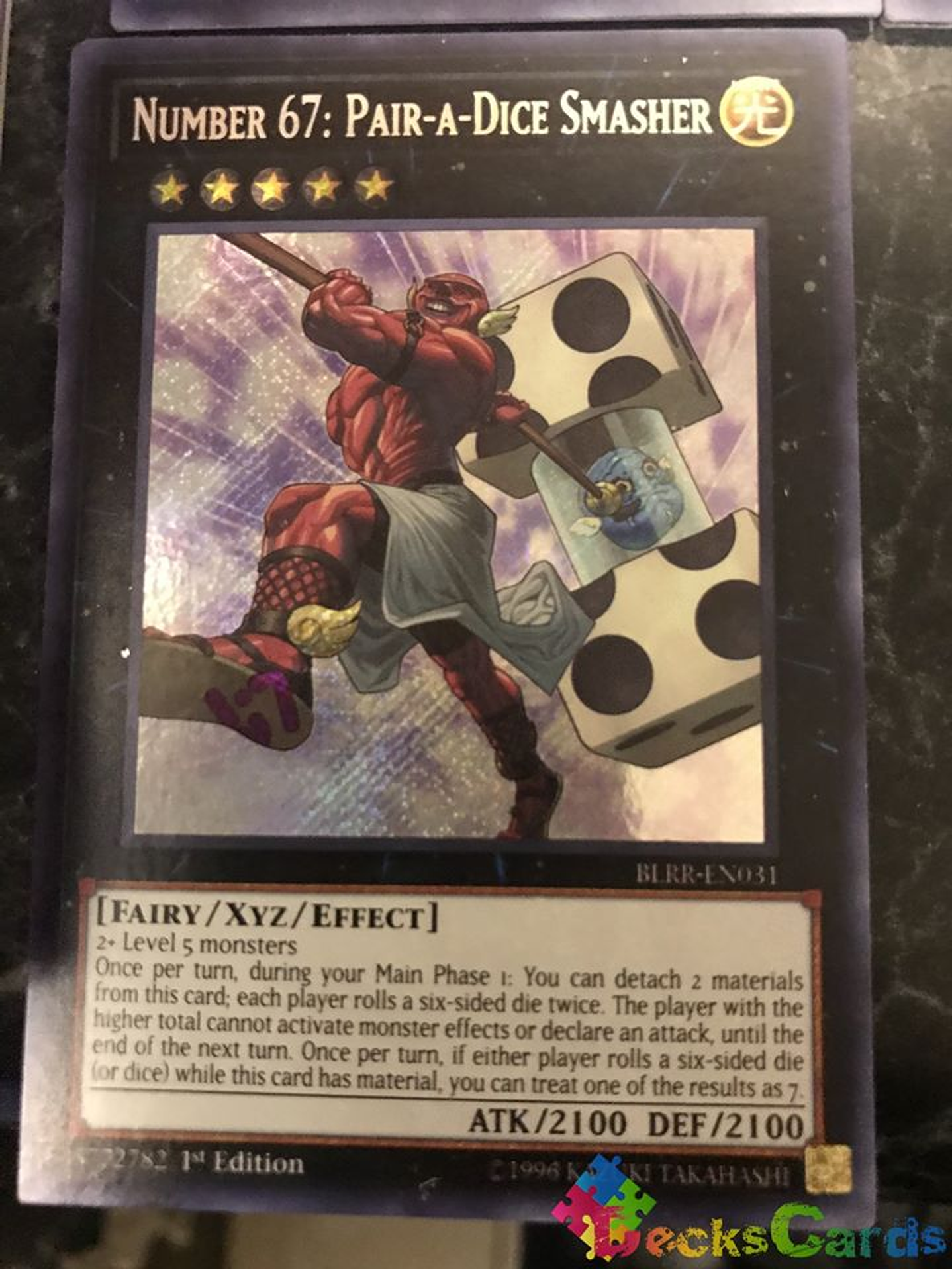 Number 67: Pair-a-Dice Smasher - BLRR-EN031 - Secret Rare 1st Edition 1