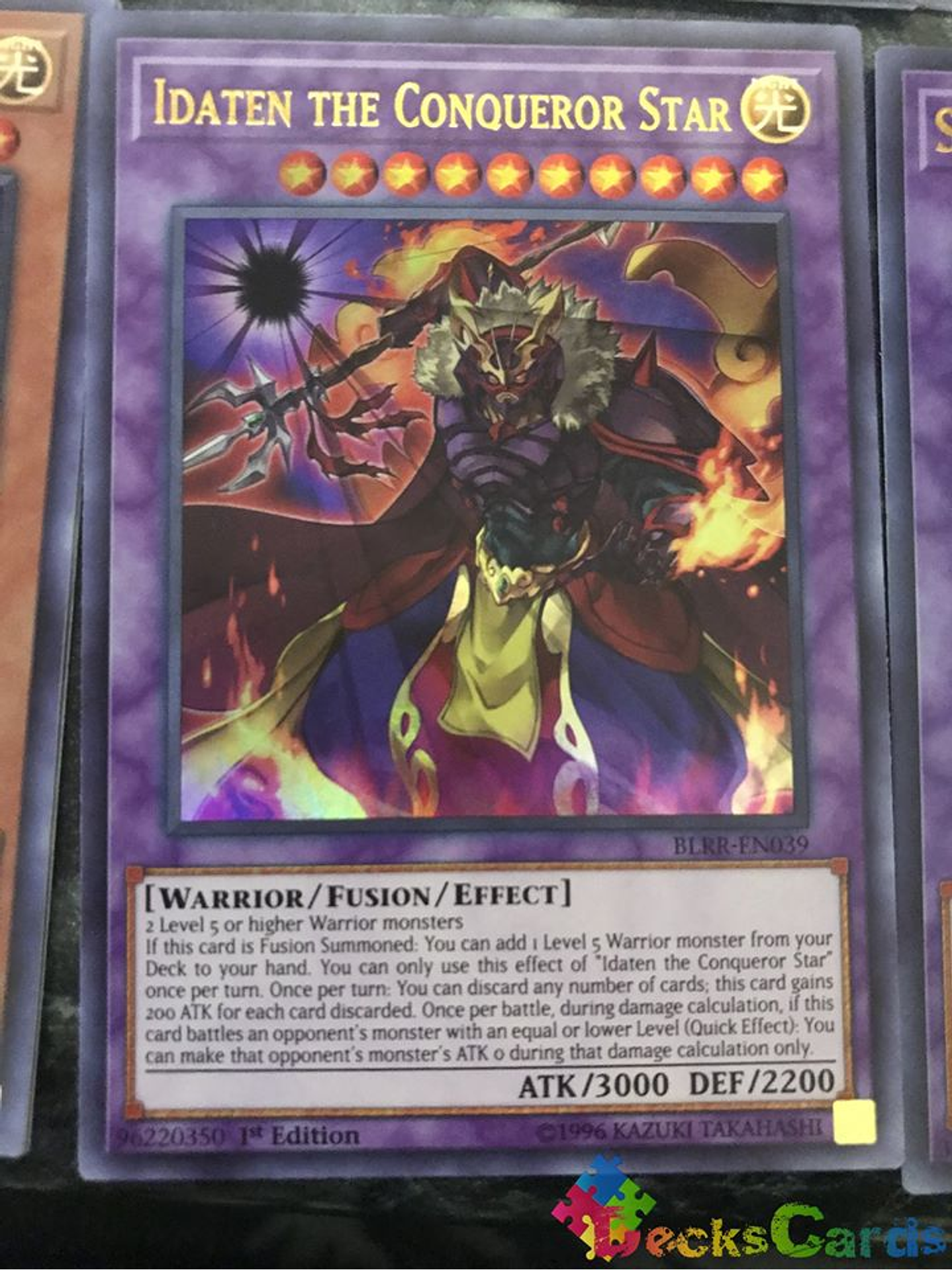 Idaten the Conqueror Star - BLRR-EN039 - Ultra Rare 1st Edition 1