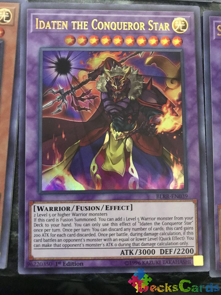 Idaten the Conqueror Star - BLRR-EN039 - Ultra Rare 1st Edition 1