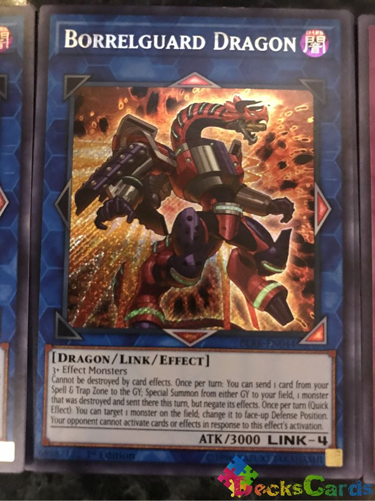 Borrelguard Dragon - BLRR-EN044 - Secret Rare 1st Edition 1