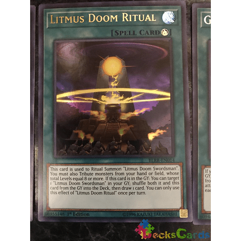Litmus Doom Ritual - BLRR-EN014 - Ultra Rare 1st Edition
