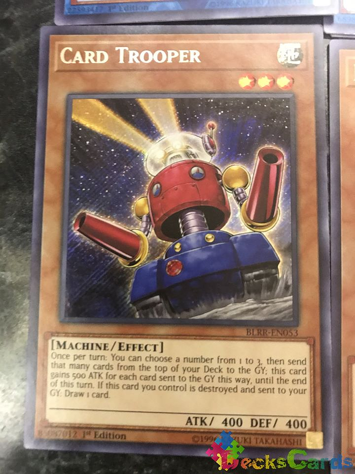Card Trooper - BLRR-EN053 - Secret Rare 1st Edition 1