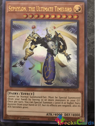 Sephylon, the Ultimate Timelord - BLRR-EN056 - Ultra Rare 1st Edition