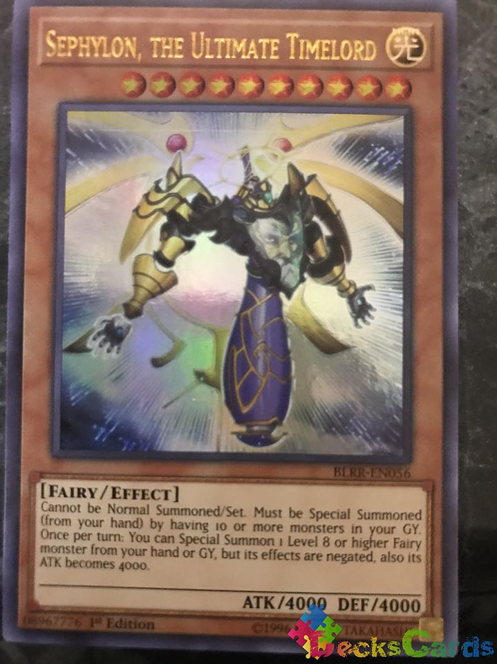Sephylon, the Ultimate Timelord - BLRR-EN056 - Ultra Rare 1st Edition 1