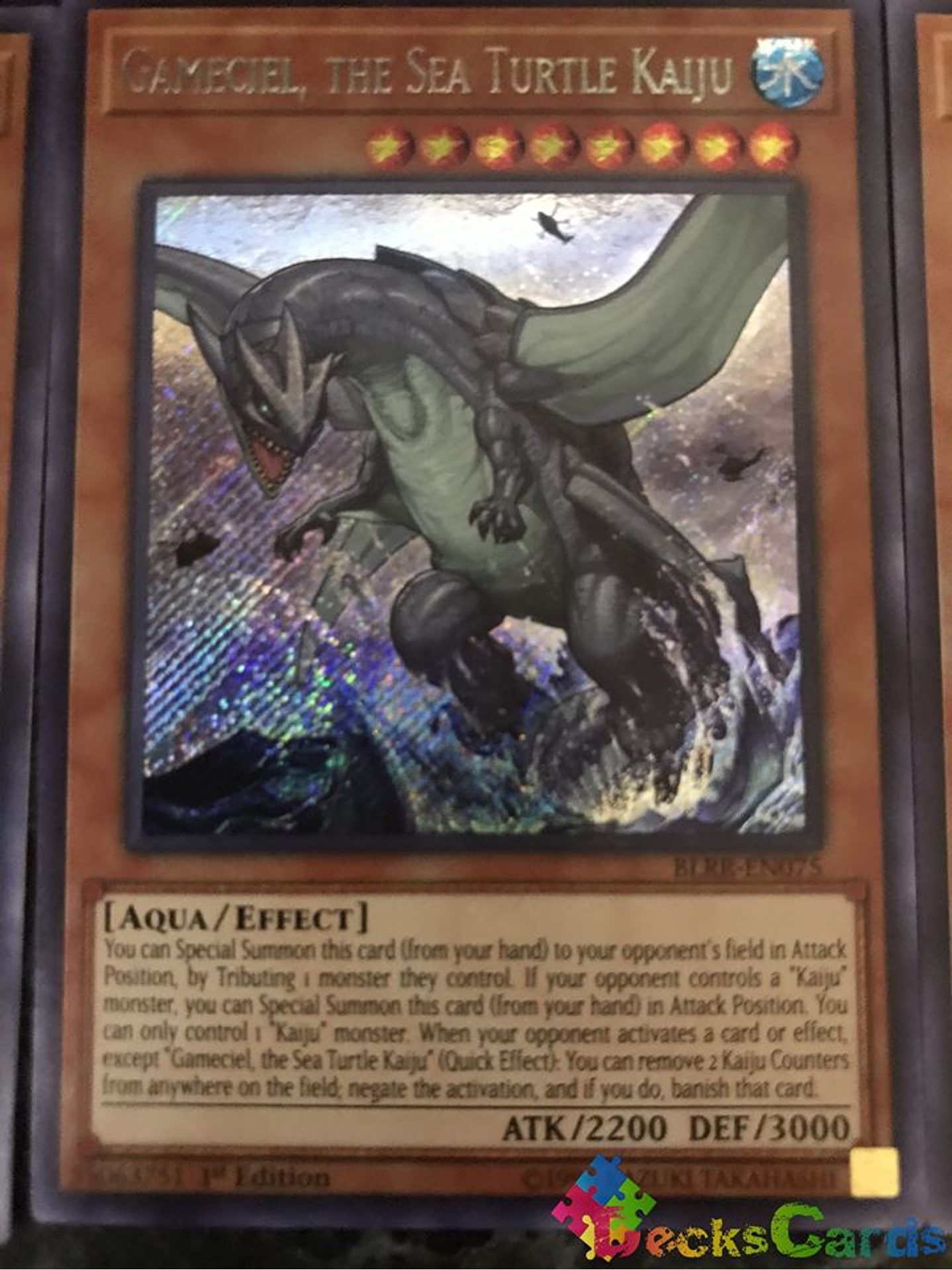 Gameciel, the Sea Turtle Kaiju - BLRR-EN075 - Secret Rare 1st Edition 1