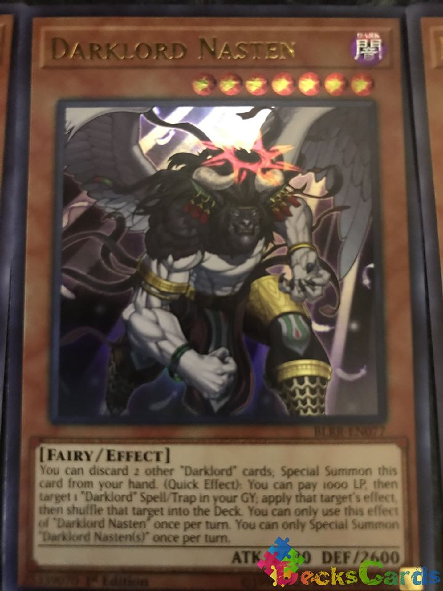 Darklord Nasten - BLRR-EN077 - Ultra Rare 1st Edition 1