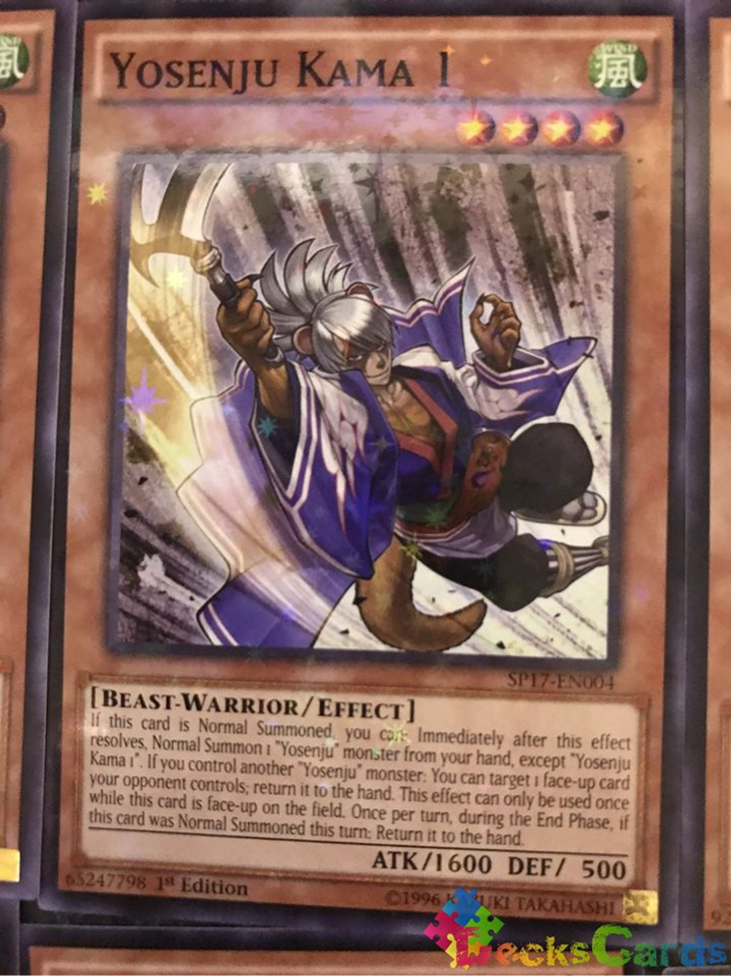 Yosenju Kama 1 - SP17-EN004 - Starfoil Rare 1st Edition 1