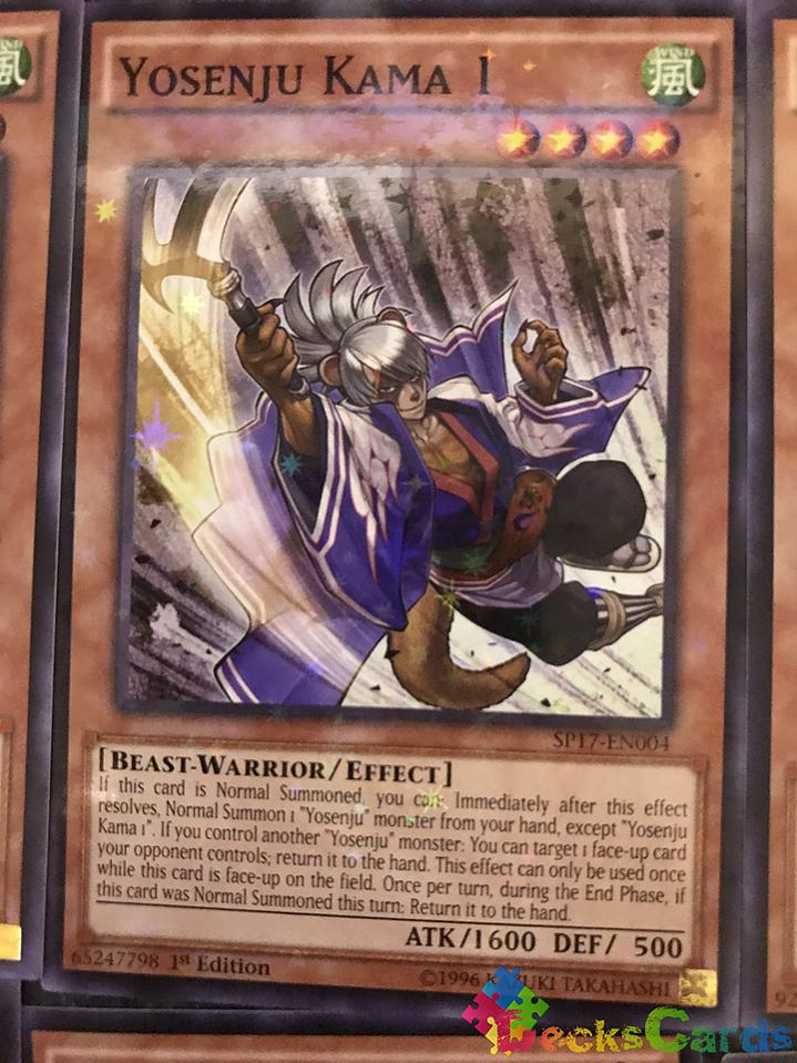Yosenju Kama 1 - SP17-EN004 - Starfoil Rare 1st Edition 1