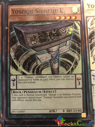 Yosenju Shinchu L - SP17-EN007 - Starfoil Rare 1st Edition