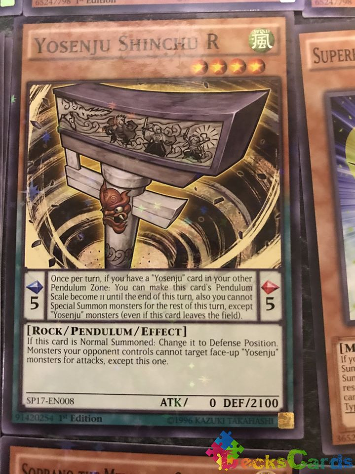 Yosenju Shinchu R - SP17-EN008 - Starfoil Rare 1st Edition 1