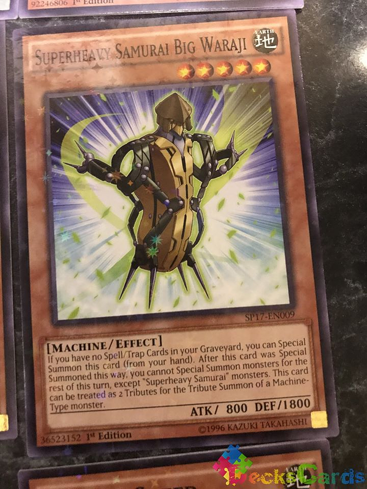 Superheavy Samurai Big Waraji - SP17-EN009 - Starfoil Rare 1st Edition 1