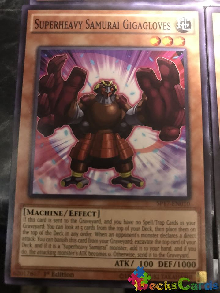 Superheavy Samurai Gigagloves - SP17-EN010 - Common 1st Edition 1